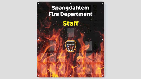 Staff Photo Board for Fire department